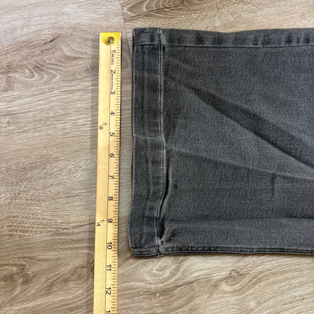 Hollister Mens Super Baggy Jeans 36x32 Dark Gray Wide Leg Pants Cotton Blend - Picture 7 of 8